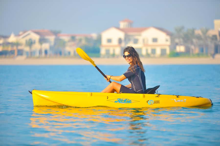 Dubai: 1-hour Kayaking or Stand Up Paddle at Dukes The Palm - Dukes The Palm, a Palm-View Starting Line