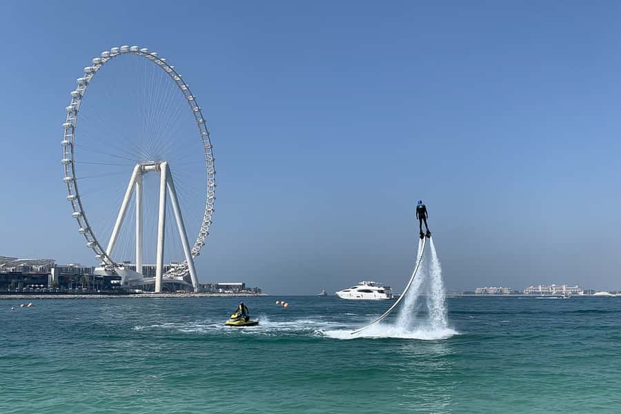 Dubai: 15 or 30-Minutes Flyboarding Experience - Flyboarding 101: How the jetski and 12m hose get you airborne