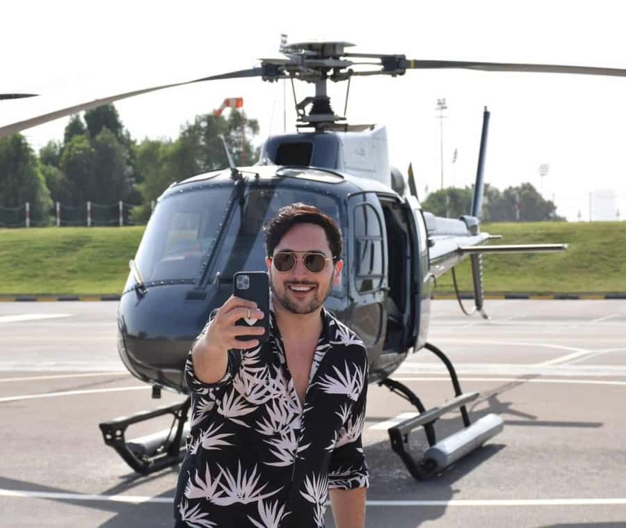 Dubai: 17-Minute Helicopter Tour over Palm Jumeirah - The route from Burj Al Arab to the Palm Jumeirah (the best part of the first pass)