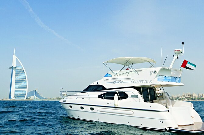 Dubai 3 Hour Private Luxury Yacht Charter with Jet Ski Option - Your 3-hour cruise loop around Jumeirah Palm and beyond