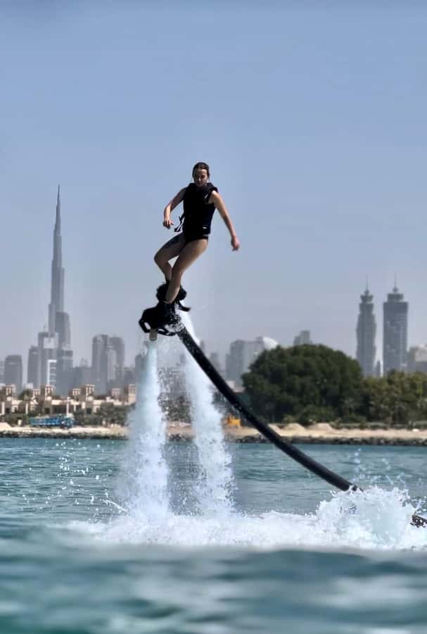 Dubai: 30–Minute Flyboard Experience - The Dubai skyline view, up close and not on a postcard