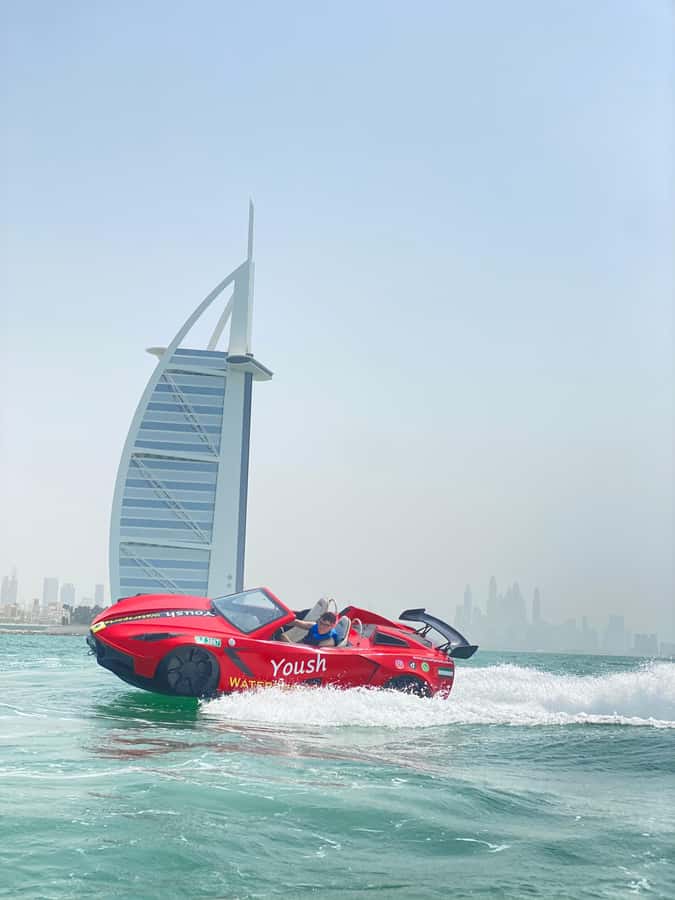 Dubai: 30-Minute Jet Car Tour of Burj Al Arab with Ice Cream - Price and Value: $177 Per Group Up to 2 People