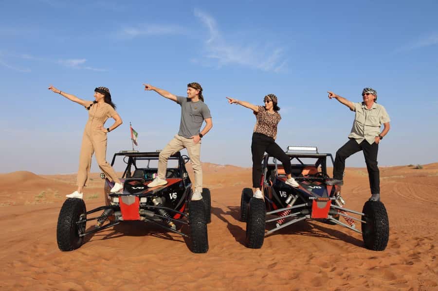 Dubai: 3000cc V6 Dune Buggy & Sandboarding -Private Tour - Lahbab red dunes and a 3000cc V6 buggy: why it feels different