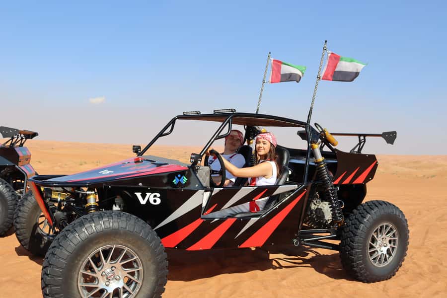 Dubai: 3000cc V6 Dune Buggy & Sandboarding -Private Tour - 60 minutes of self-drive: what you are actually doing out there