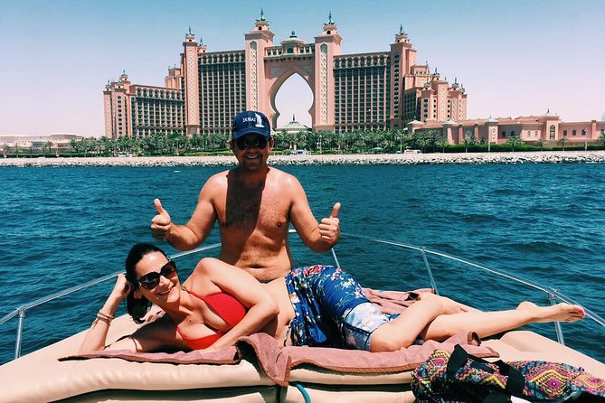 Dubai 3h Sea escape: Swim! Tan! Sightsee! - The swim stop is the whole point, and the vibe stays relaxed