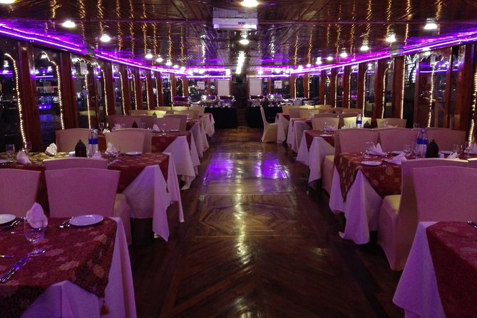 Dubai 5 Star Marina Dhow Cruise Dinner with Transfers - Onboard Atmosphere: Music, Seating Shuffle, and Ramadan Rules
