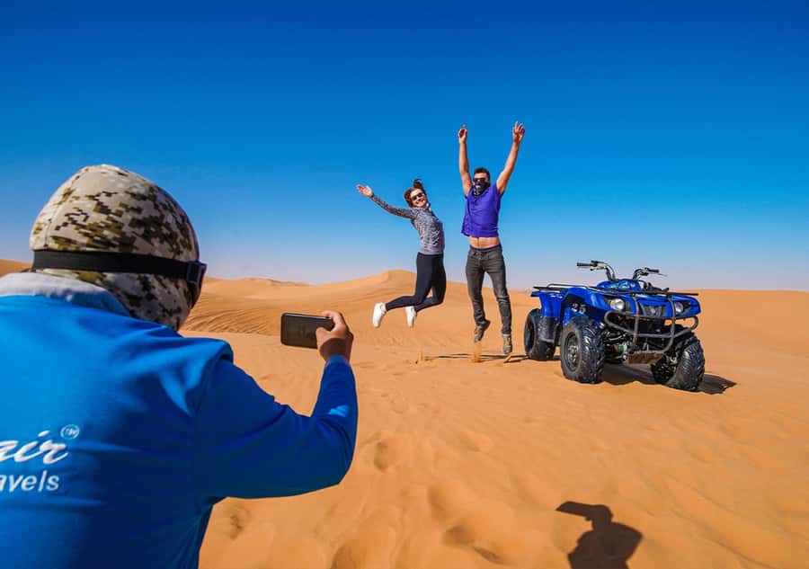 Dubai: Adventure Quad Bike Safari, Camel Ride & Refreshment - Sandboarding: Sliding Down Dunes Without Overthinking It