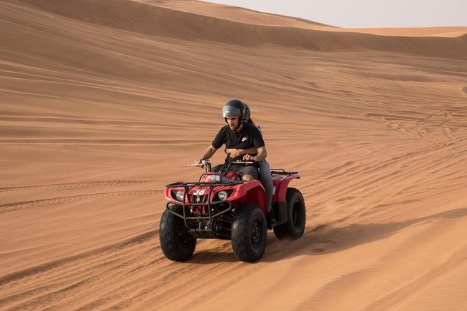 Dubai: Adventure Quad Bike Safari, Camel Ride & Refreshments - Guides drive the experience, and several names popped up