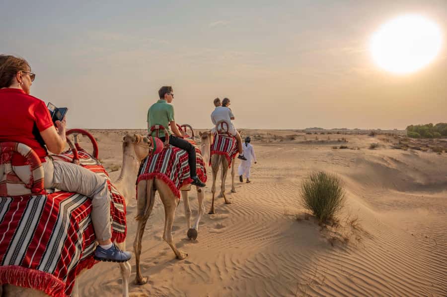 Dubai: Al Marmoom Oasis Camp Experience with Bedouin Dinner - The camel ride: 10 to 15 minutes, timed for sunset