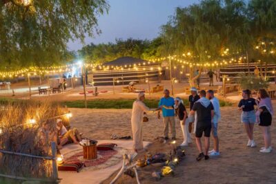 Al Marmoom Oasis Camp Experience with Bedouin Dinner