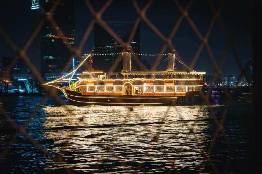 Dubai: Al Seef Largest Dhow Dinner Cruise with Live Show - Tanoura Dance and Puppet Show: The On-Board Entertainment Rhythm