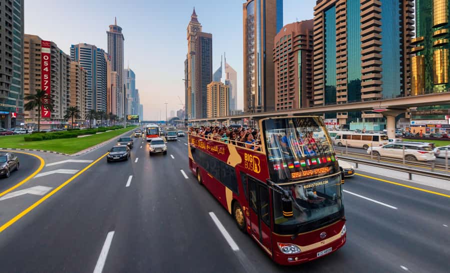 Dubai: Big Bus Hop-On Hop-Off Tour & Optional Dhow Cruise - Red Route: Burj Khalifa, Souks, Creek, and the Old-City Stops