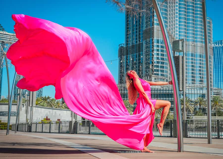 Dubai: Burj Khalifa Flying Dress Videography Shoot - Practical logistics that help the shoot go smoothly