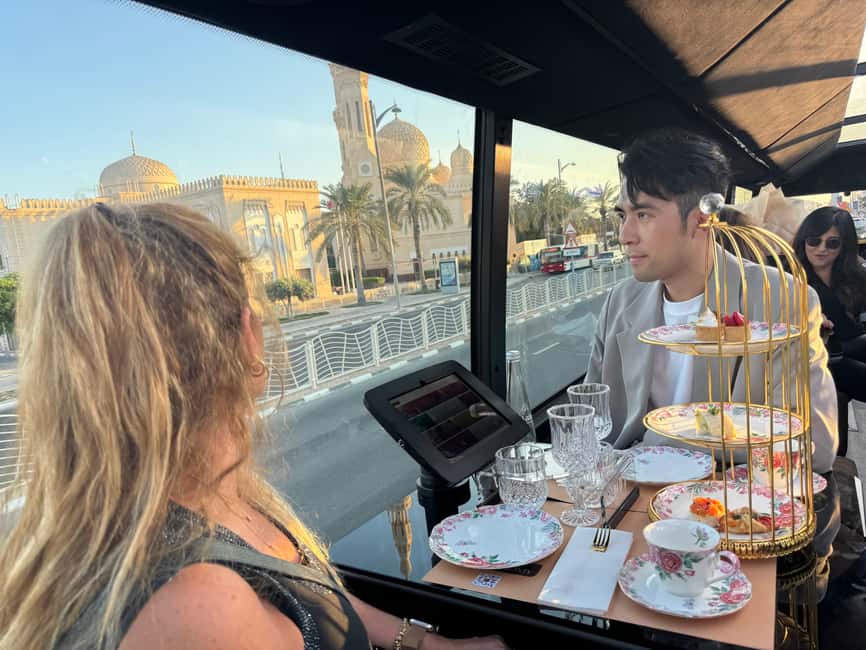 Dubai: Bustronomy Panoramic Afternoon Tea City Tour - Bustronomy panoramic sightseeing, with audio in 6 languages