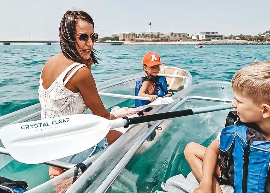 Dubai: Clear Kayaking Experience with Burj Khalifa View - Watching Underwater Life Through a Clear Bottom