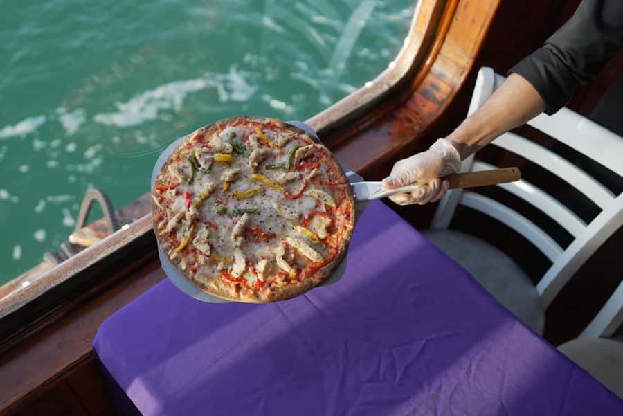 Dubai Creek Dhow Cruise with Unlimited Freshly Baked Pizza - Al Fahidi and Al Seef from the water, where the details actually land