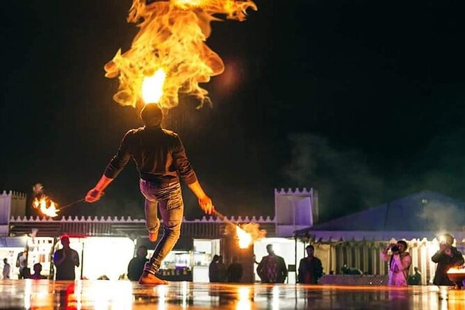Dubai Desert Safari 20 mins Dune Bashing BBQ Live Show Camel Ride - BBQ buffet dinner with unlimited drinks: what you get and how to plan