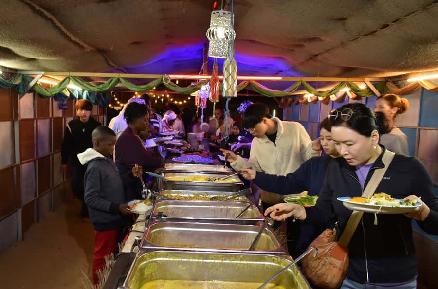 Dubai: Desert Safari, Camel Ride, and BBQ Dinner - The BBQ Dinner: 20+ Arabic Dishes Plus Soft Drinks