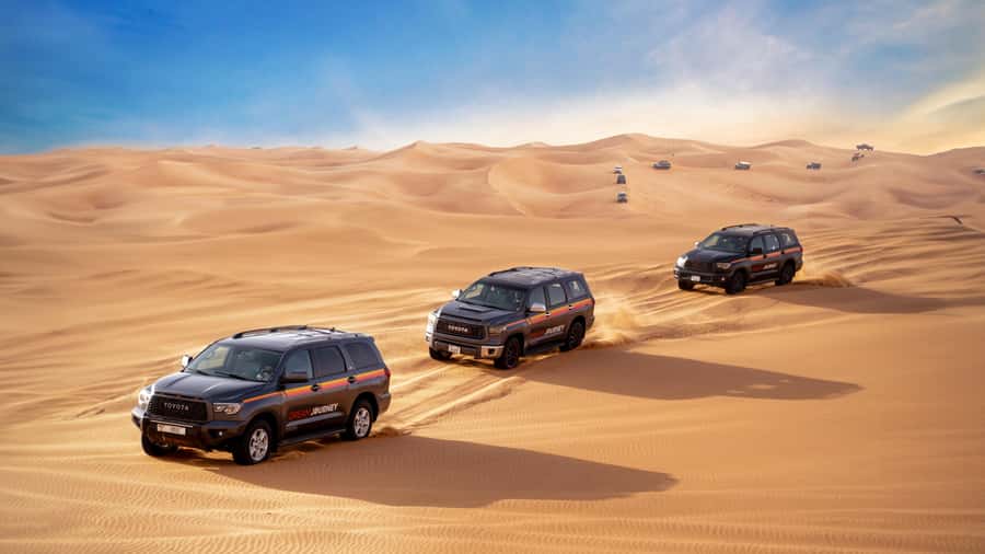 Dubai Desert Safari - Camel Ride, Sandboarding & 30 Min Quad - 45 Minutes of Dune Bashing in a 4x4: The Main Event