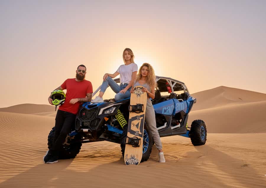 Dubai: Desert Safari, Quad Bike, Sandboarding, Camels & BBQ - Price and value for $44: where your money goes