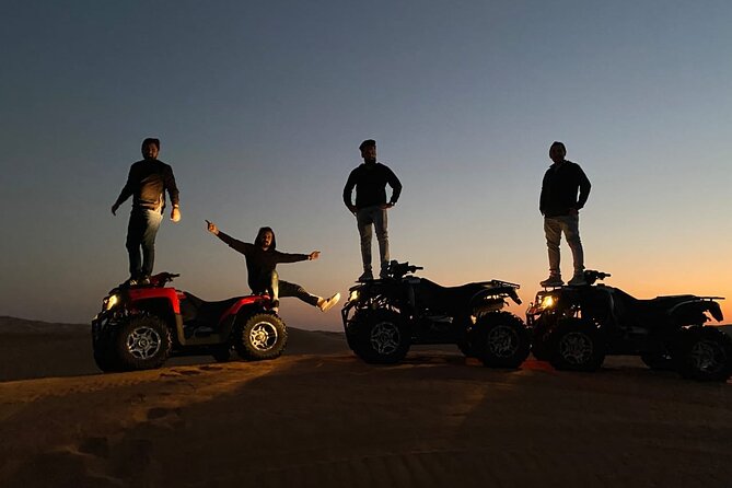 Dubai Desert Safari with ATV(optional)& Sandboarding Experience with BBQ Dinner - Bedouin camp evening: camel rides, henna, and cultural extras
