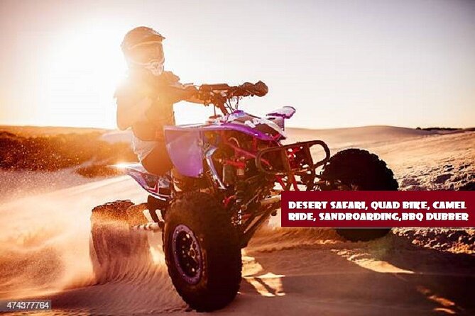 Dubai Desert Safari With BBQ, Quad Bike And Camel Ride - BBQ buffet dinner with unlimited nonalcoholic drinks