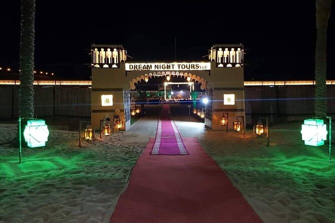 Dubai Desert Safari With Dune Bashing, Camel Ride & BBQ Dinner - The show lineup: belly dance, Tanoura, and fire shows in one evening