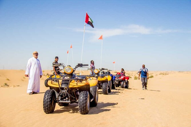 Dubai Desert Safari with Dune Bashing, Camel Ride, & BBQ Dinner - ATV or quad biking add-ons: the part that can change your budget