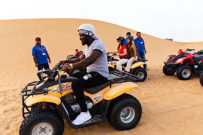 Dubai Desert Safari with Quads, BBQ Dinner, Camel ride, & Shows - Camel Ride and Sand Art: Where the Culture Becomes Hands-On
