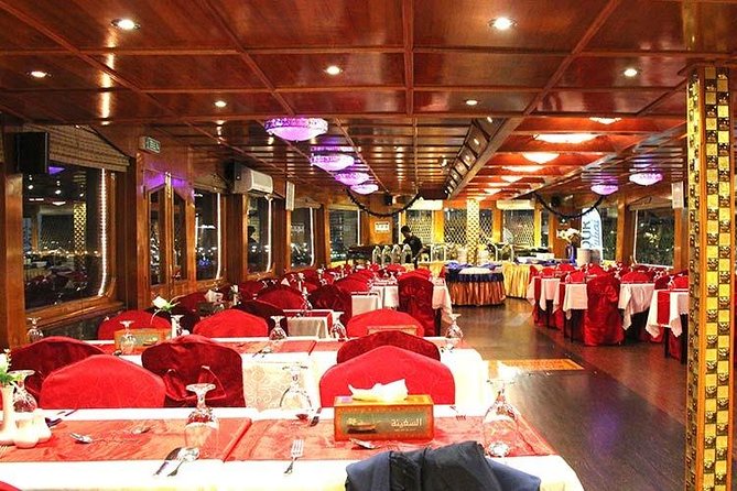Dubai Dhow Dinner Cruise Marina with pickup drop option - The dhow ship and deck choice, upper deck heat vs lower deck comfort