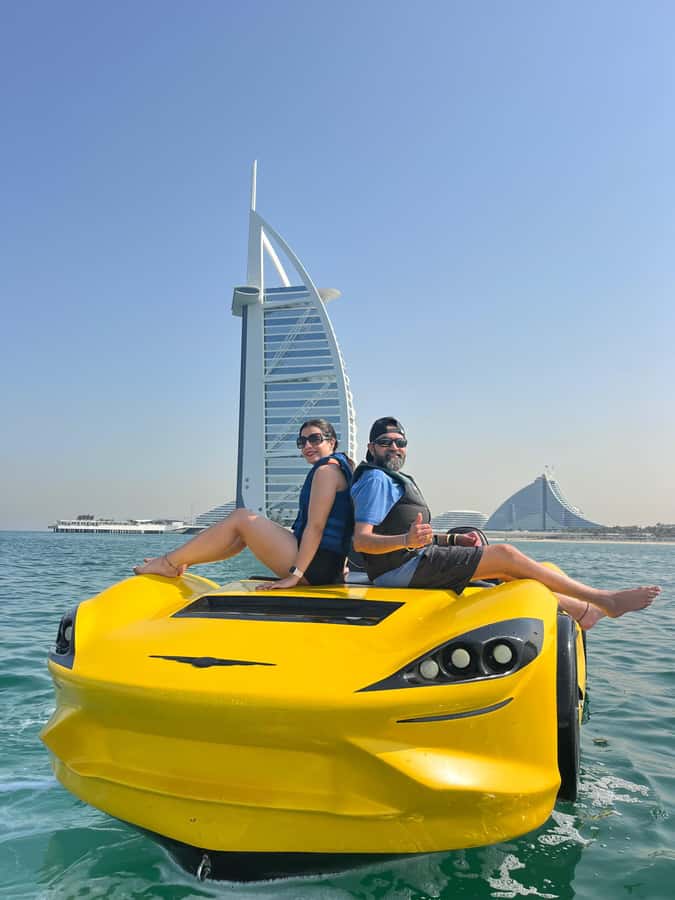 Dubai: Dubai Marina Jetcar Ride - Atlantis and the Dubai Coast: A Longer Stretch for the Big Views