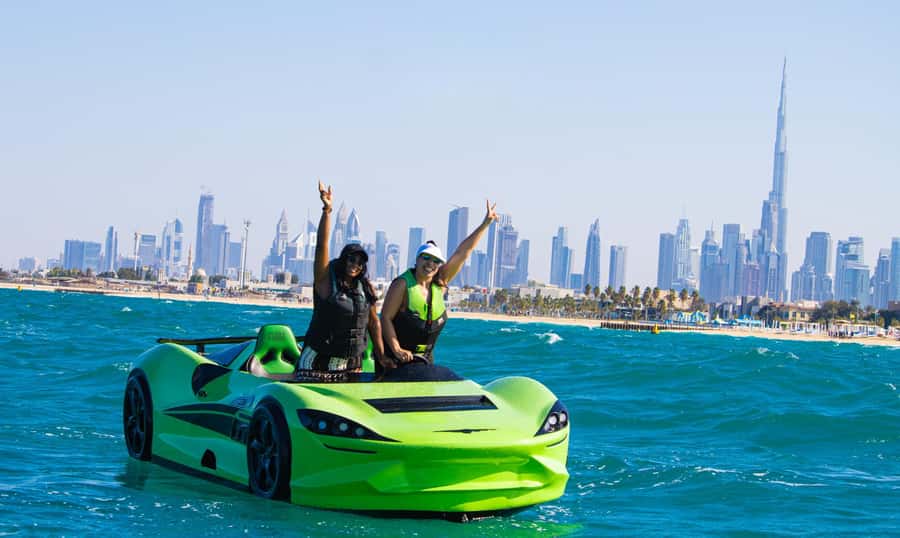 Dubai: Dubai Marina Jetcar Ride - Meeting at Fishing Harbour 2, Then Getting Ready Fast