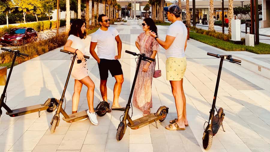 Dubai: E-Scooter Guided Tour of Marina, JBR & Bluewaters - Dubai Marina Yacht Club: the waterfront mood shift you can feel