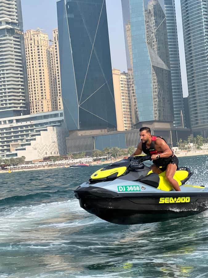 Dubai East: Guided JetsKi Ride with Sound System! - Safety briefing and riding controls that click fast