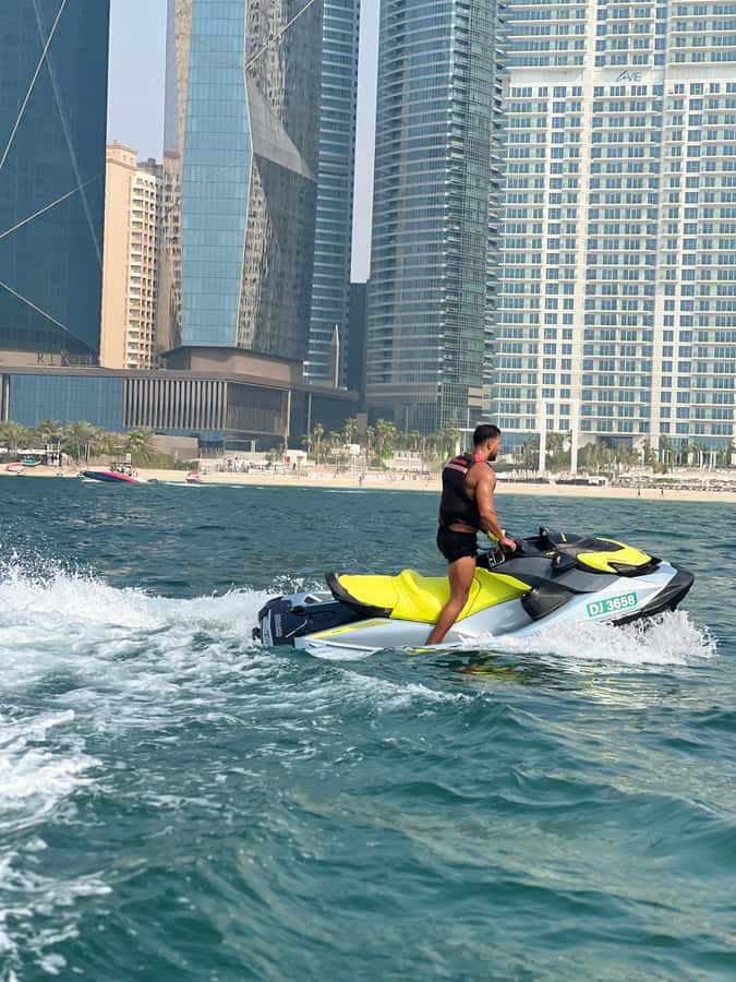 Dubai East: Guided JetsKi Ride with Sound System! - Price and value: what $114 per group up to 2 really means
