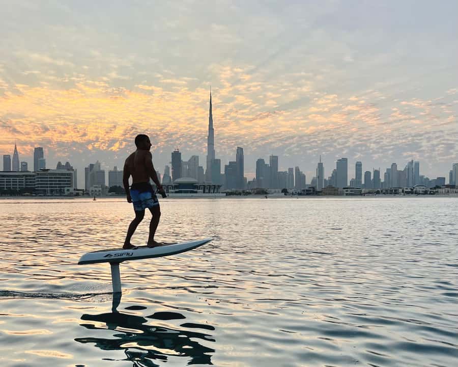 Dubai: Electric Hydrofoil or eFoil Surfboard Experience - Where you meet at Fishing Harbor Gate and how to spot Crystal Clear Watersports