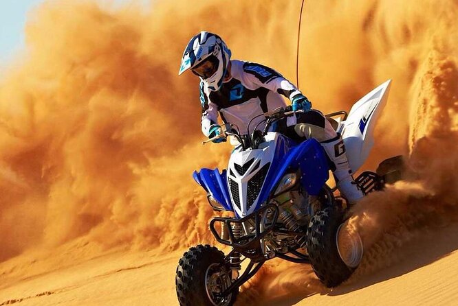 Dubai Evening 4x4 Desert Safari ATV Bike ,Camel Ride , BBQ Dinner - Dune bashing: 30 to 40 minutes of real, bumpy drama