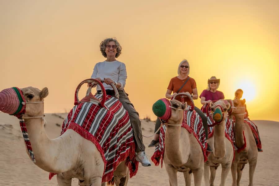 Dubai: Evening Camel Trekking & Dinner at Al Marmoom Oasis - The Bedouin village welcome, and why it feels more real