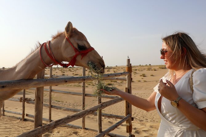 Dubai Evening Heritage Safari by Vintage G Class Al Marmoom Oasis - Arabic Coffee, Luqaimat, and a Proper 6-Course Dinner
