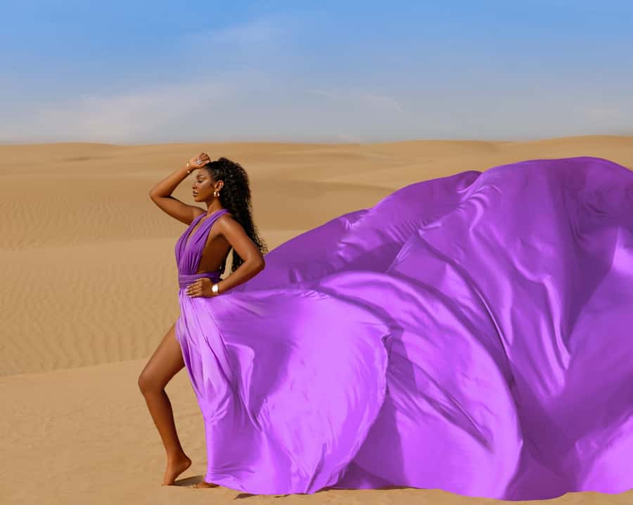 Dubai: Flying Dress Photoshoot Experience - Choosing your flying dress: models, colors, and fit