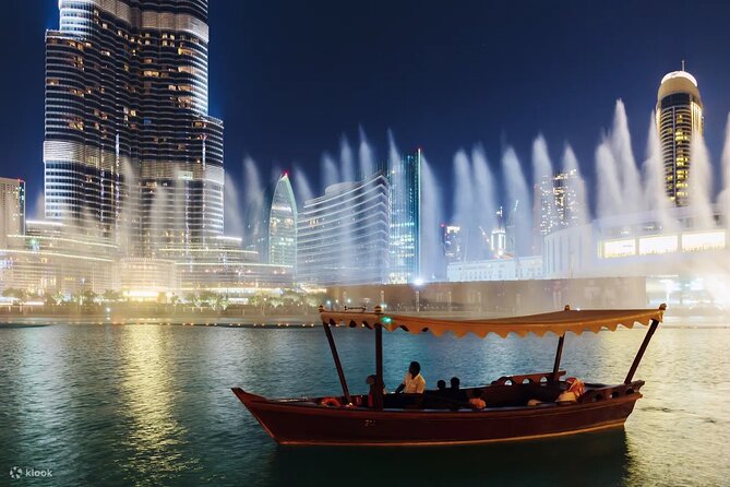 Dubai Fountain Show Boat Lake Ride Ticket - How to Pick a Show Time That Looks Best at Night