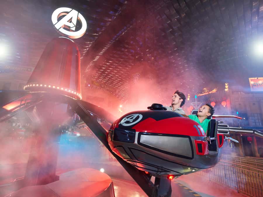 Dubai: Guided Sightseeing Tour and IMG Theme Park Ticket - Enter IMG World of Adventure: the biggest indoor theme park switch