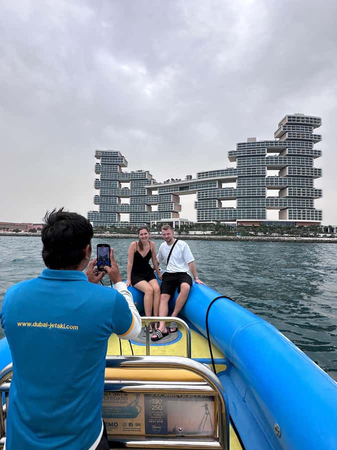 Dubai: Guided Speedboat Tour with City Sights & Ice Cream. - Atlantis and Palm Jumeirah from the water: where the postcard angles happen