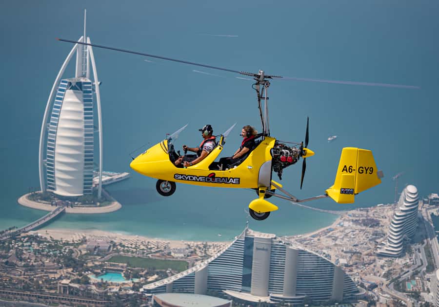 Dubai: Gyrocopter Introductory Flight - The 20-Minute Route Over Dubai’s Most Famous Icons