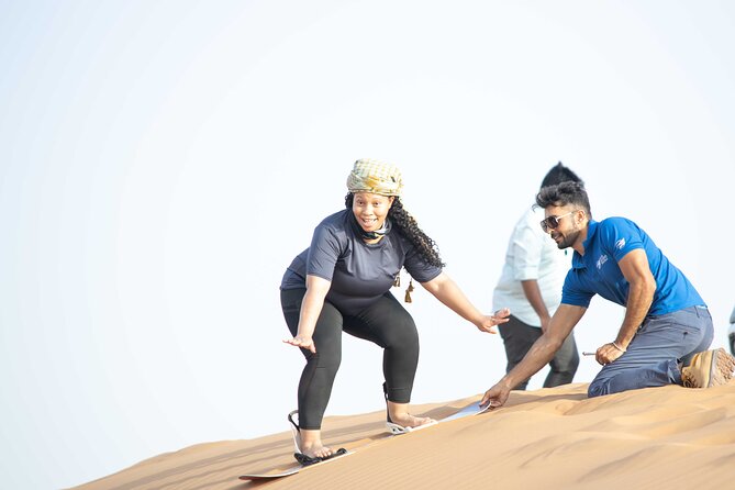 Dubai Half-day Red Dunes bashing with Sandboarding, Camel &Falcon - Group size and the real feel of the experience