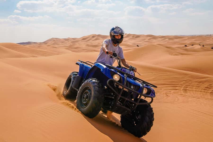 Dubai: Helicopter Ride, Desert Safari, Camels & Refreshments - Camel Riding, Falcon Moment, and Desert Calm