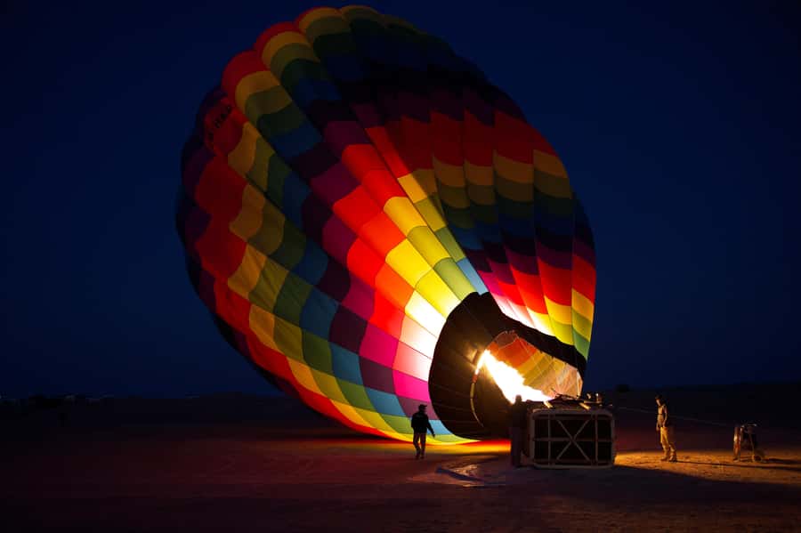 Dubai: Hot Air Balloon Ride & Falcon Show Over the Desert - Entering The Morning: Hotel Pickup, Desert Drive, and Balloon Setup