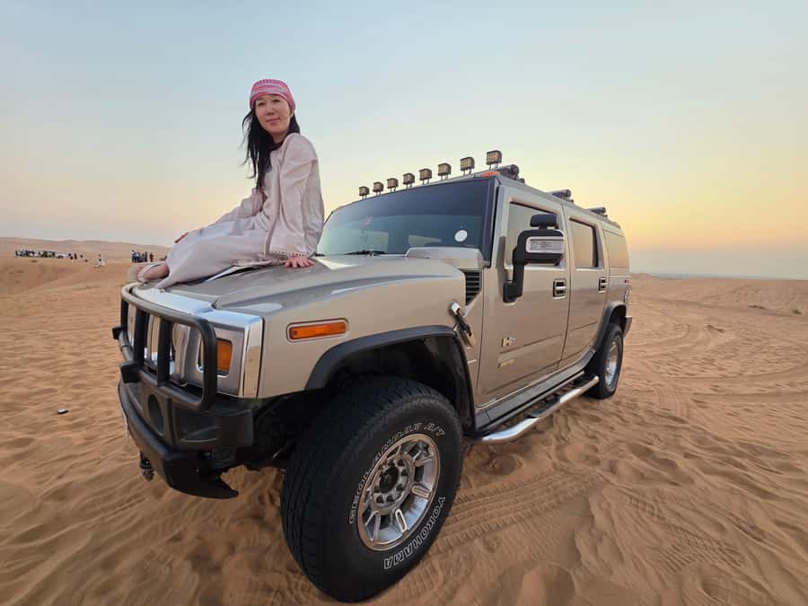 Dubai Hummer Safari Adventure & Traditional Dress Photoshoot - Ramadan note, what changes when belly dance is paused