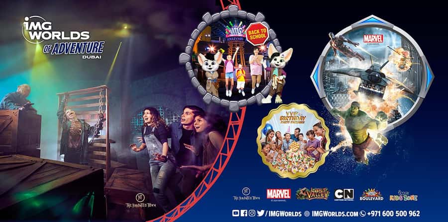 Dubai: IMG Worlds of Adventure Entrance Ticket - IMG Boulevard and the Reality of Busiest Areas