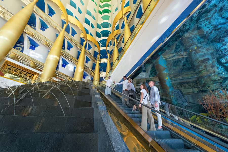 Dubai: Inside Burj Al Arab Guided Tour with Optional Extras - Meeting at Jumeirah Beach Hotel and the buggy ride to the island